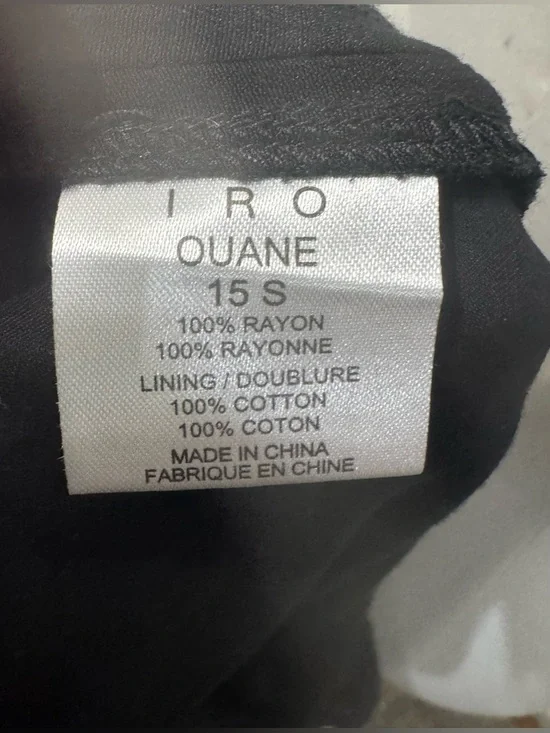 IRO Black Elastic-Waist Maxi Skirt Size:36 (US 2-4) - Picture 12 of 13